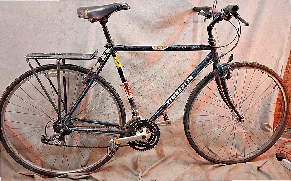 1995 Timberlin City Hybrid Bike 22" XX-Large Butted Chromoly Steel Commuter Y2K!