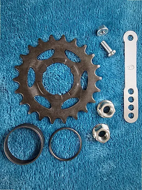 22t Coaster Brake Hub SPROCKET AXLE NUTS STRAP + Cruiser Bicycle Bike Wheel Cog