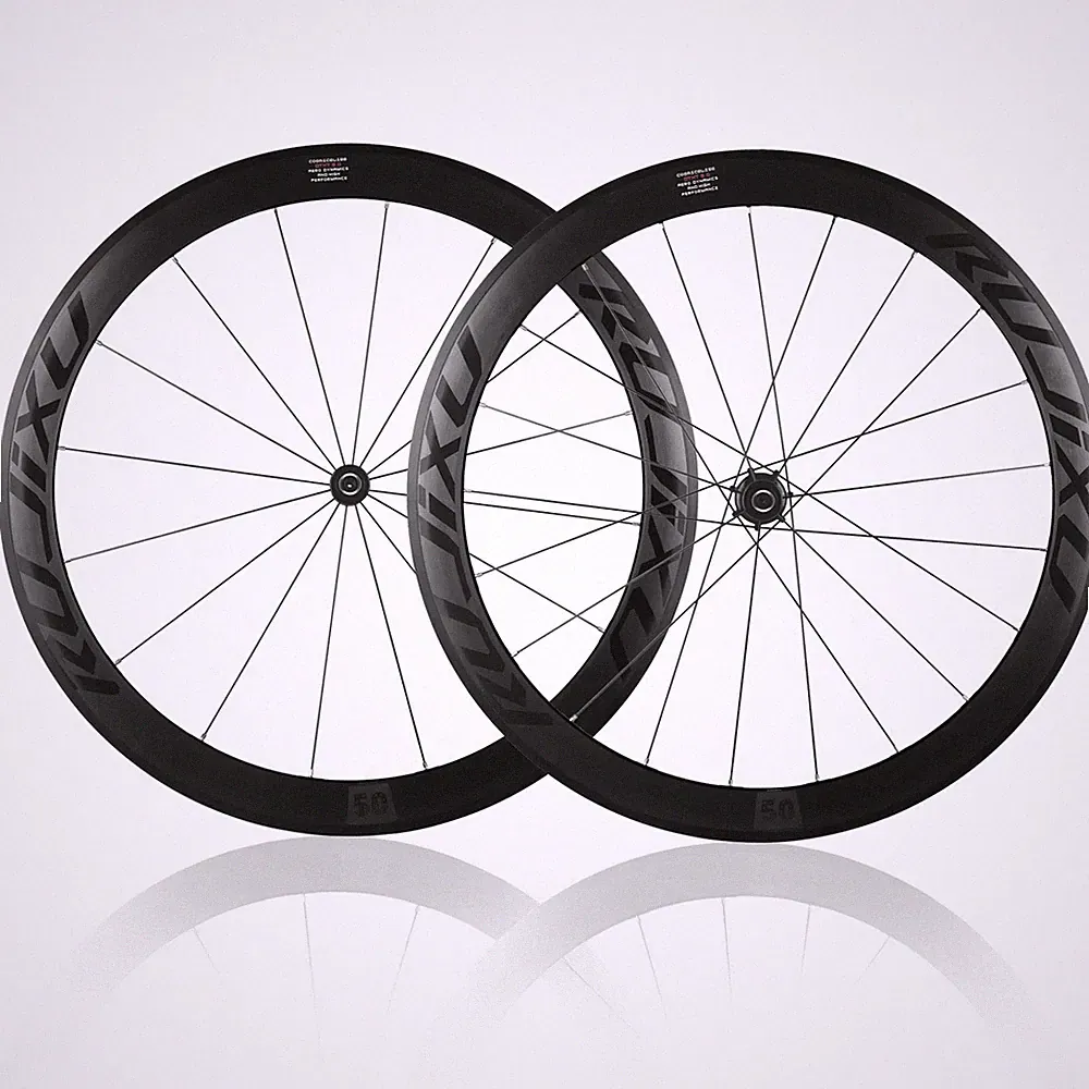 700C Ultra-light Road Bicycle Wheelset Depth 50mm Width 22mm V Brake 7-12 Speed