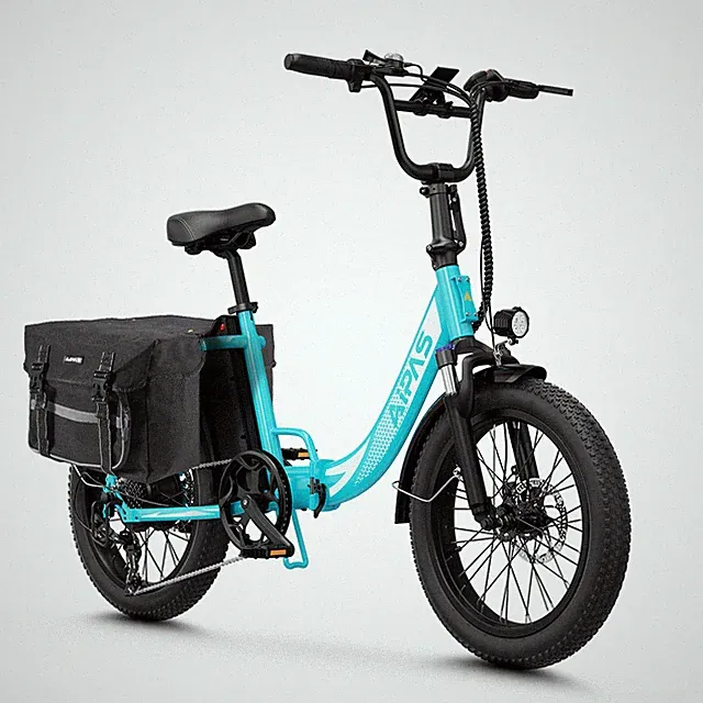 Aipas 1000W Peak 20" Fat Tire 36MPH Folding Electric Bike City Cargo Ebike