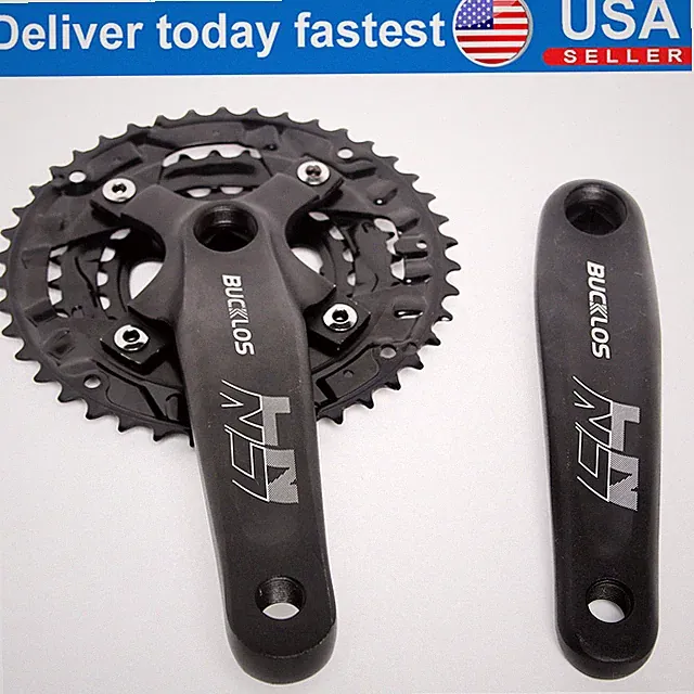 Bicycle Crankset 170mm 22-44T Double/Triple Speed Bike Chainring Set For Shimano