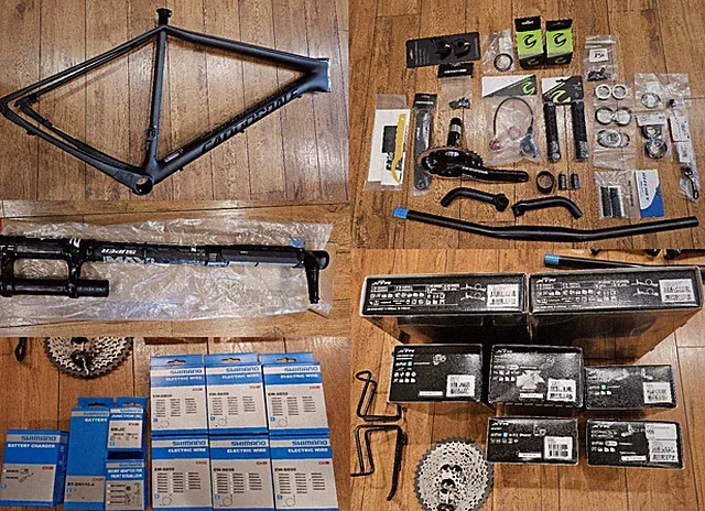 Builder Kit 2015 Cannondale F-Si Carbon Black Inc XTR Di2 XC Racer Mountain Bike