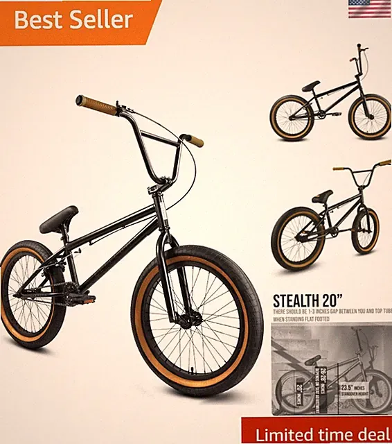 Durable Freestyle BMX Bike - Sizes 16" to 20" - Perfect for Kids & Teens