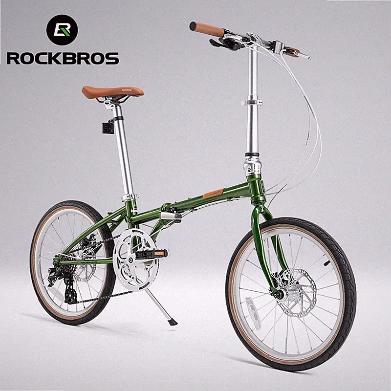 ROCKBROS Folding Bike 20 Inch 8 Speed 11-32T Cassette Wire-drawn Disc Brake