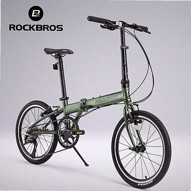 ROCKBROS MBS 20"Folding City Bike,Shimano 8 Speed Aluminium Frame Dual V-Brake
