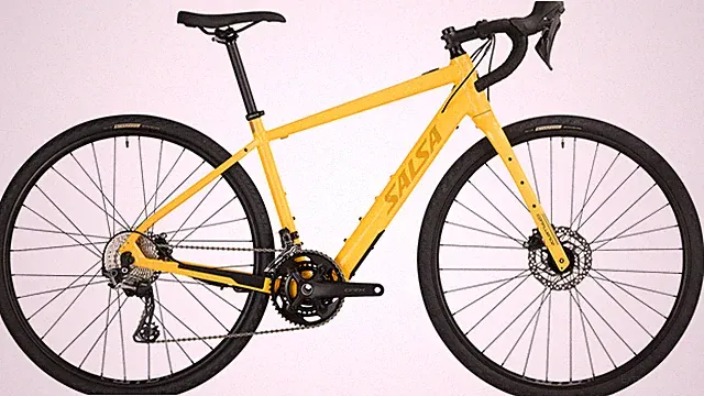 Salsa Confluence Drop Bar GRX 600 Electric Bike - Yellow 57cm