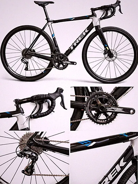 Trek Boone 5 Cyclocross Bike Carbon Fiber Hydraulic Disc Brakes Drop Bar Black