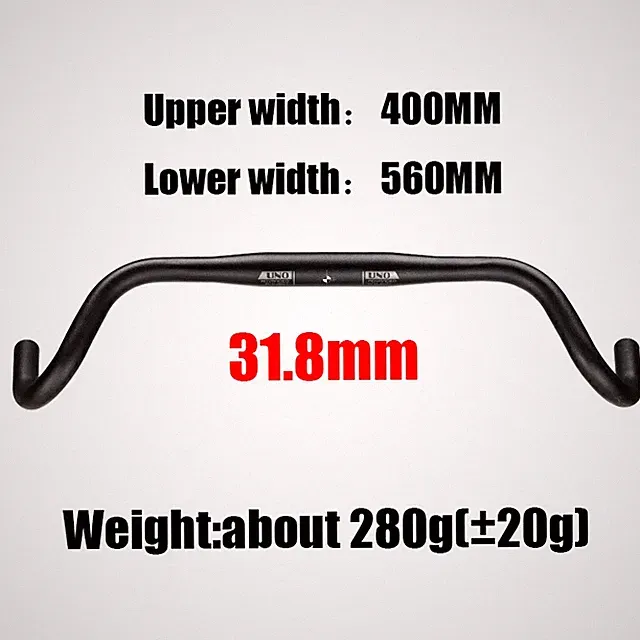 Ultralight Road Bicycle Flared Bar Outer Drop Bar 31.8*560mm Gravel Bike Handle