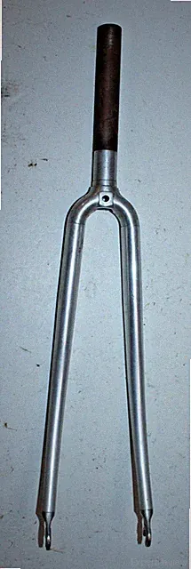 Vintage Road Hybrid Bike Fork 700c 1" Threaded 177mm Silver Cafe Commuter Java ~