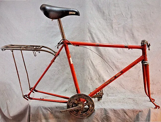 Vintage Volks Cycle Mark 5 Road Bike Frame Set 54cm Small Single Speed SS Steel!